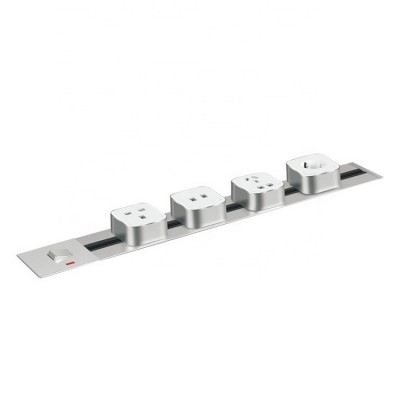 Factory Removable Power Track System Embedded Tabletop Uk Us Eu Socket Kitchen Conference Wall Mount Electrical Power Rail Track