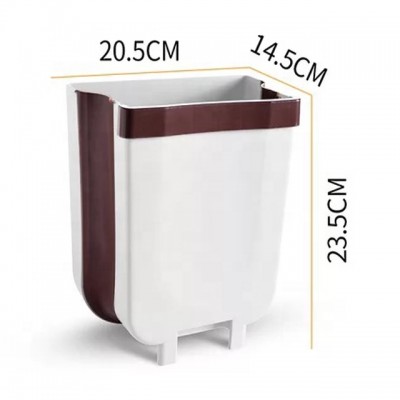 2020 new product plastic hospital  bathroom kitchen  Accessories  Cabinet Door wall mounted waste bin foldable trash can